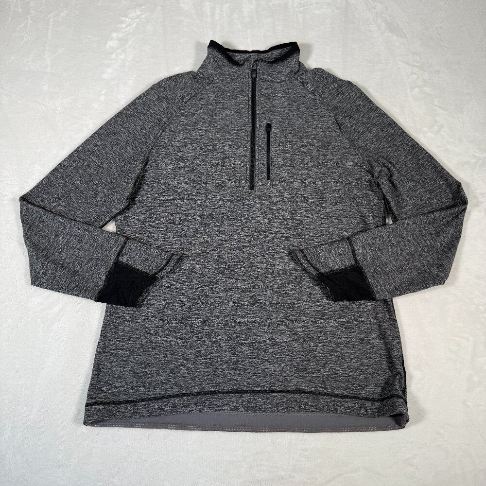 Lululemon Sweatshirt Men Size L 1/4 Zip Pullover Long Sleeve Athletic Thumbholes
